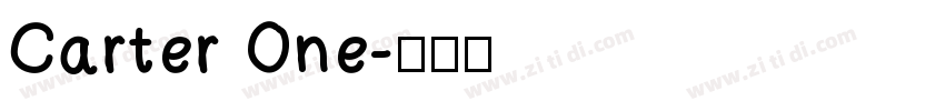 Carter One字体转换